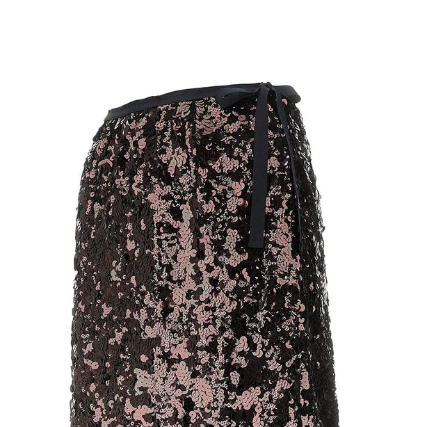 PRADA Sequinned midi skirt