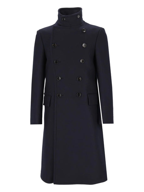 Tom Ford Double-Breasted Coat - Blue