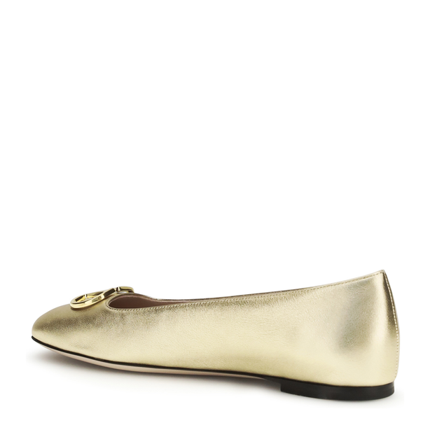 Vlogo Signature Laminated Nappa Ballerinas