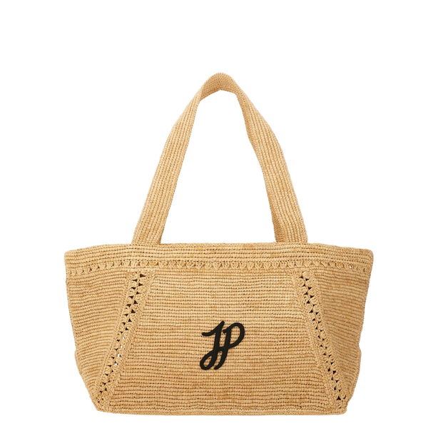 Trapeze GM Raffia Tote Bag - Vanilla