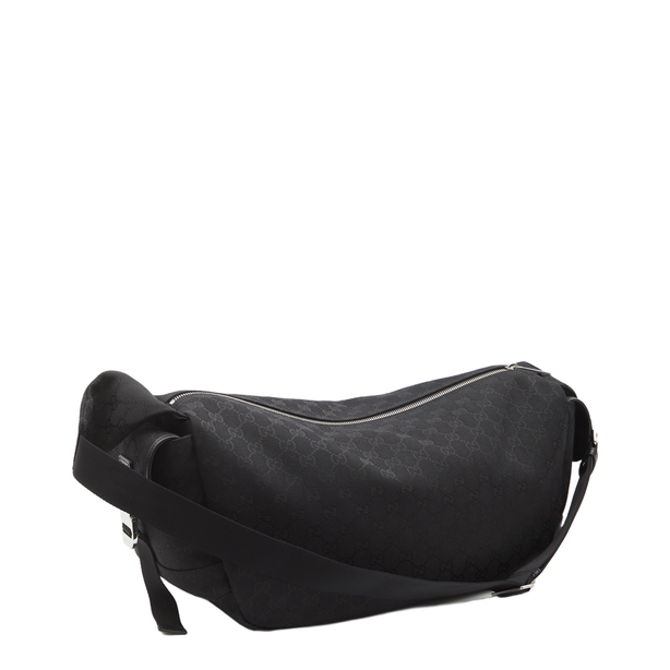 GG Canvas Large Crossbody Bag - Black
