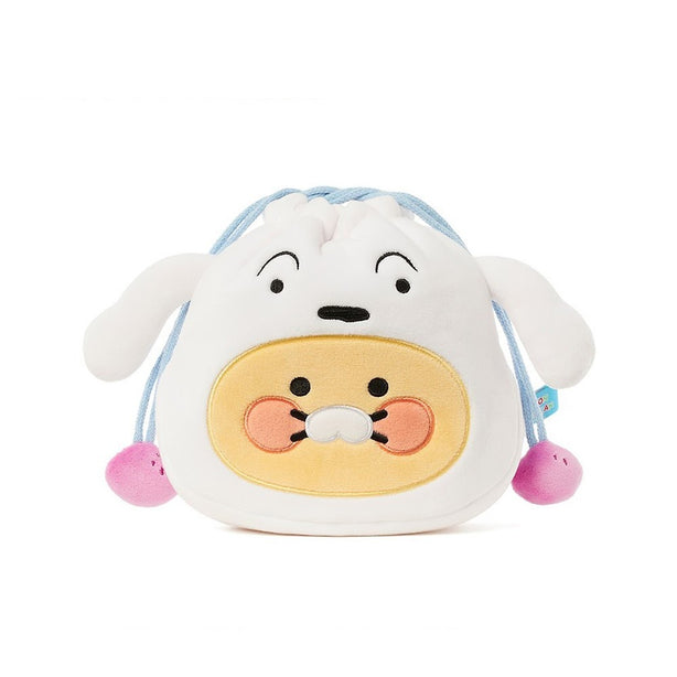 [CRAYON SHIN-CHAN] Kakao Friends Chunsik Heendol Face Pouch (International Shipping)