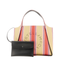 Barbes Small Lambskin Tote - Candy Pink/Black/White