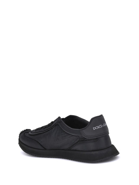 Dolce & Gabbana Leather Sneakers - Black