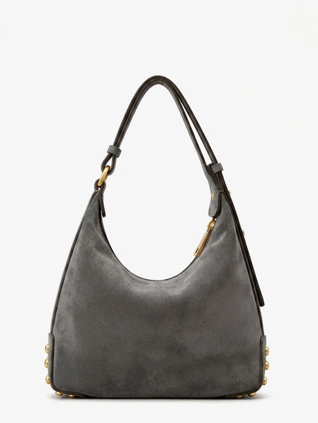 Tod'S Mini Bag Metal Dots suede shoulder bag - Marrone
