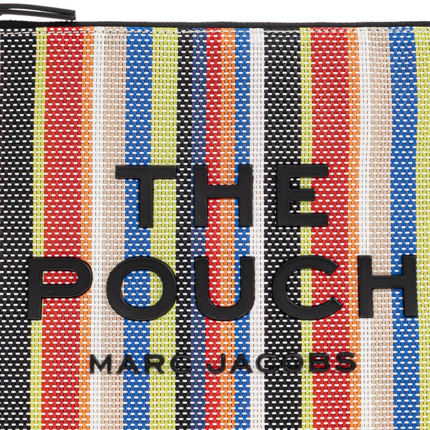 Marc Jacobs The Stripe Mesh Large Pouch - Red Multi 2S6SCP016S02