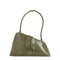 Leather Shoulder Bag - Olive Green