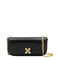 Small Calf Leather Crossbody - Black/Gold