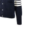 THOM BROWNE Wool cardigan with horse inlay