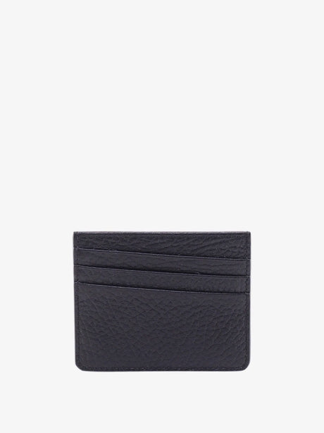 Maison Margiela Four Stitches hammered leather card holder - Black