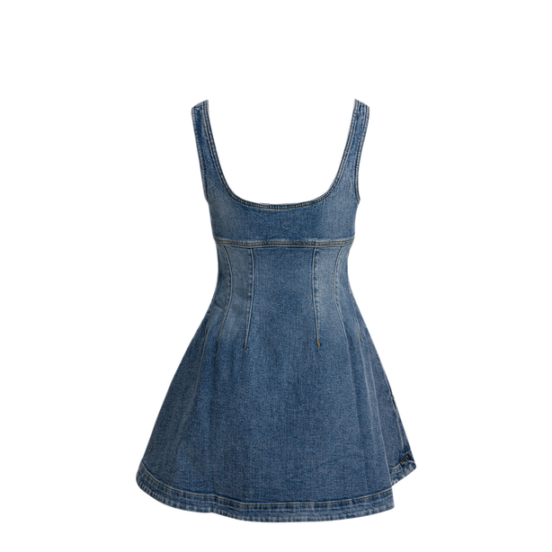 Denim Flared Dress