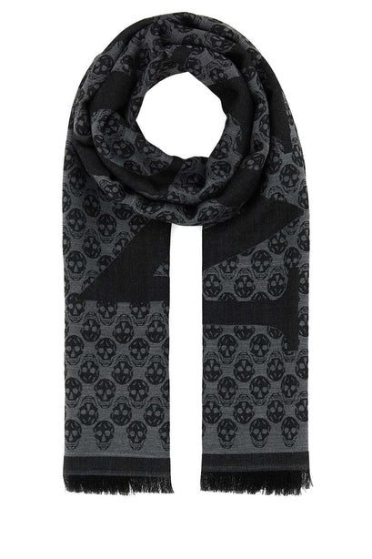 Scarf with a Distinctive Skull Motif