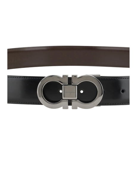 Ferragamo Gancini reversible Belt - Black