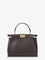 Fendi Peekaboo Mini hammered leather handbag - Ebanoroccia