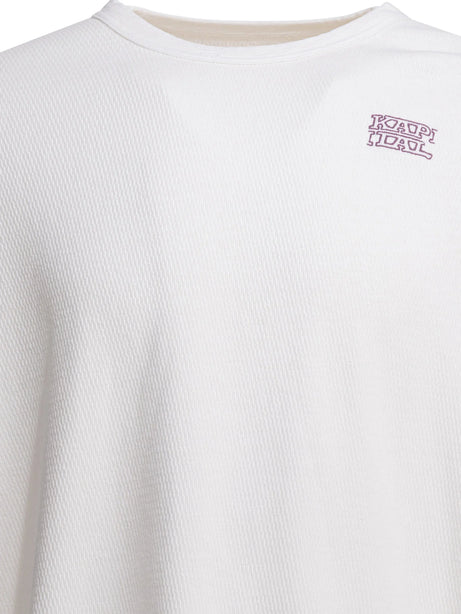Kapital T-shirt with embroidered logo - White