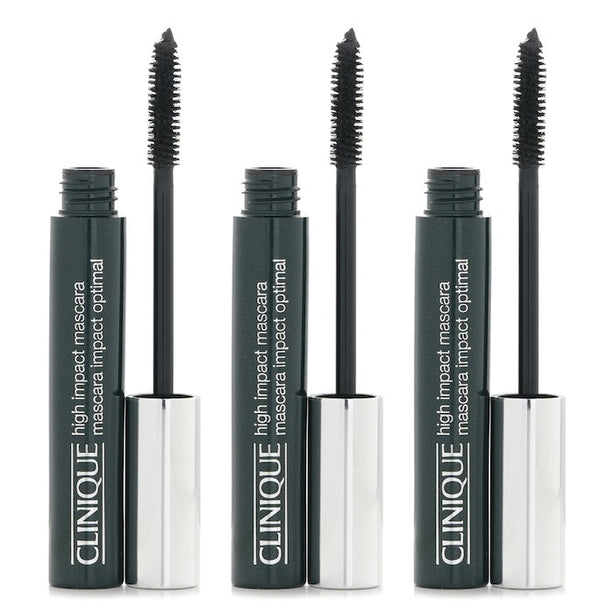 High Impact Mascara - # 01 Black Trio - 7ml x 3