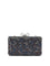 Self-Portrait Multi-crystal knit clutch bag - Black