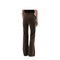 Brown Striped Flared Pants