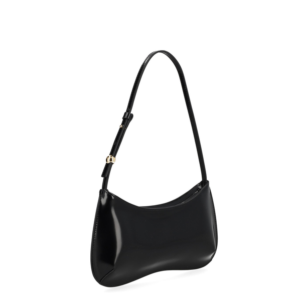 Le Bisou Calf Leather Shoulder Bag - Black