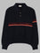 Inlaid Striped Polo Shirt