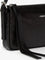 Fendi Zip Top Small vintage-effect leather shoulder bag - Nero