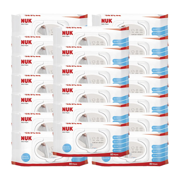 NUK Baby Wipes 80pcs (180 x 200mm) | Wet Wipes | Wet Tissue | Made in Taiwan - Bundle of 20 Packs