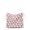 Mini Bag In Metallic Knit With Crystals