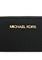 Michael Kors Jet Set Travel Large Saffiano Leather Quarter Zip Wallet - Black