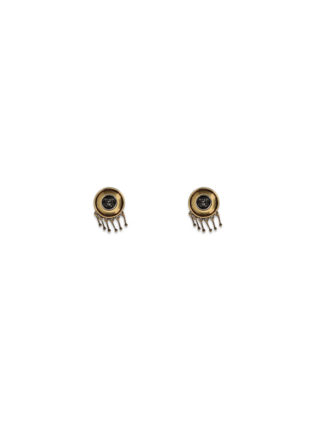 Versace Medusa Clip-On Drop Earrings - Gold - Palladium