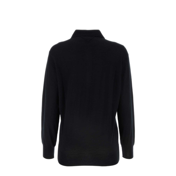 Black Cashmere Polo Shirt