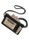 Coach Coach Mens Zip Lanyard Card Case In Signature Canvas - Charcoal/Black
