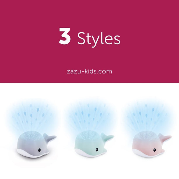 Zazu Wally the Whale, Light Projector with Soothing Melodies