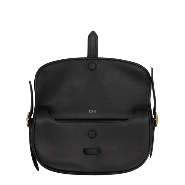 Beckett Small Brushed Calf Leather Shoulder Bag - Black