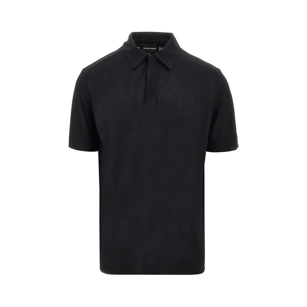 EMPORIO ARMANI Wool jersey polo shirt