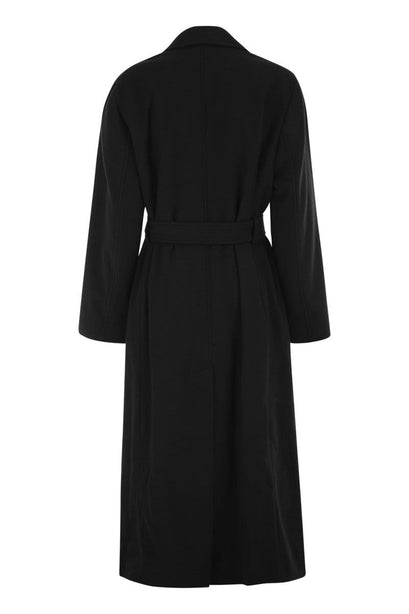 Pure Cashmere Double-Breasted Belted Coat