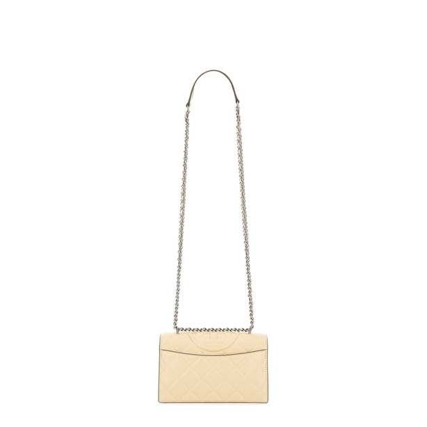 Fleming Small Goat Leather Shoulder Bag - Beige (Vanilla)