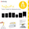 Brabantia PerfectFit Roll Pack Bin Liner Bags, A, 3 L x 20 Bags