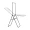 Brabantia Hangon Clothes Drying Rack with Rod, Stainless-steel, 25 m Capacity
