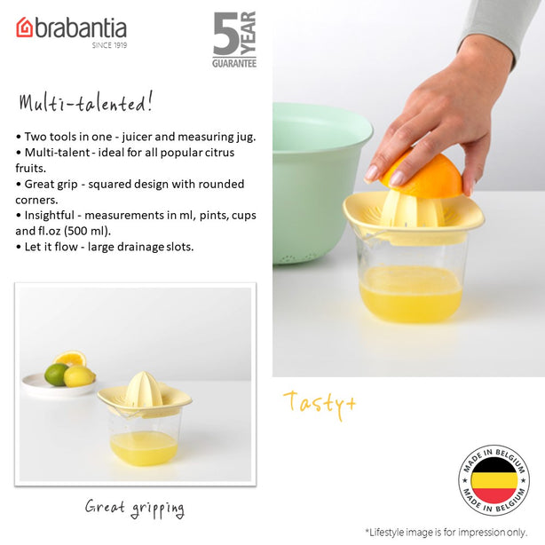 Brabantia Tasty+ 2-IN-1 Measuring Jug & Fruit Juicer