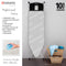 Brabantia SteamControl Ironing Board, Foldable Steam Generator Rest, Linen Rack & Aqua Bowl Steam Container, C, 124 x 45 cm