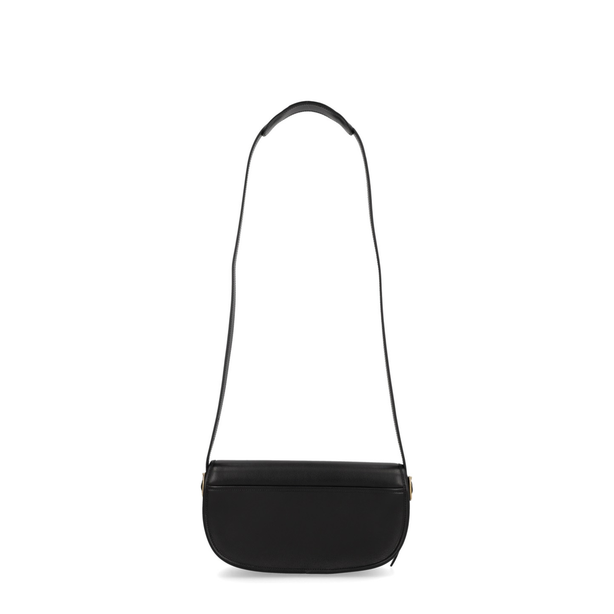 Beckett Small Brushed Calf Leather Shoulder Bag - Black