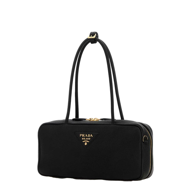 Black Leather Shoulder Bag
