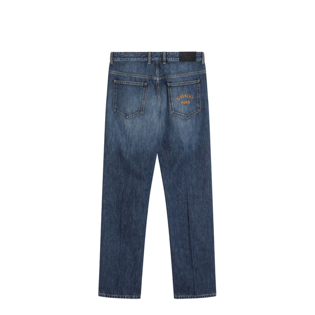 Givenchy Straight Jeans Dark Blue Washed Effect