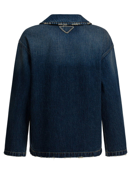 Prada Washed denim jacket - Blue