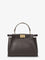 Fendi Peekaboo Mini hammered leather handbag - Ebanoroccia