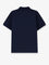 Saint Laurent Piqué cotton polo shirt with Cassandre embroidery - Navy