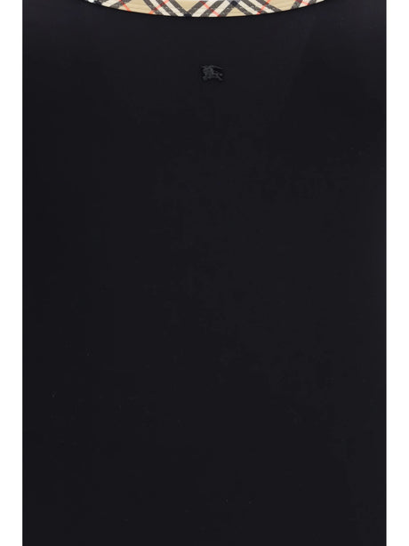 Burberry Check trim Swimsuit - Black