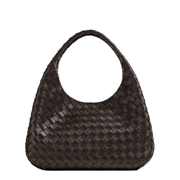 Bottega Veneta Campana Medium Lambskin Shoulder Bag - Fondant