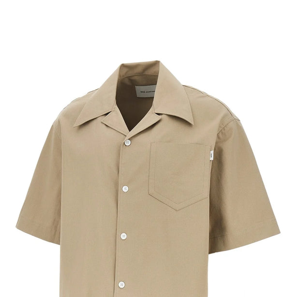 AMI Cotton gabardine bowling shirt