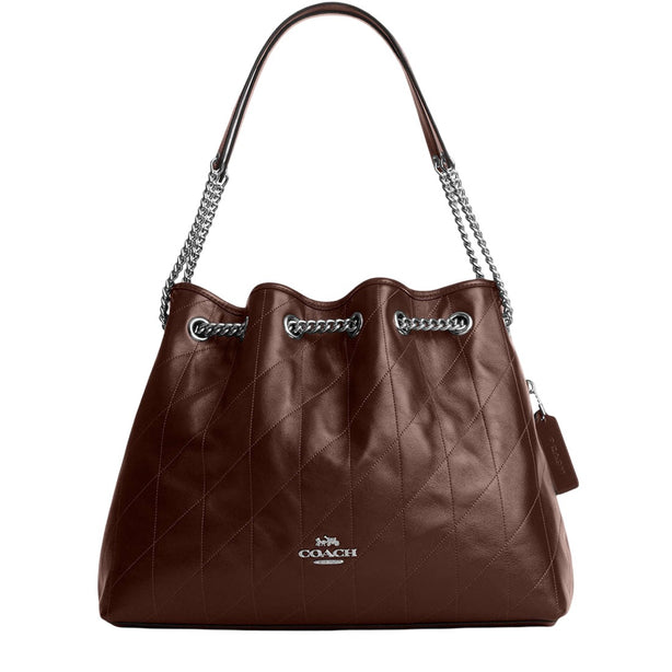 Coach Evelyn Shoulder Bag With Quilting - Maple CDR00